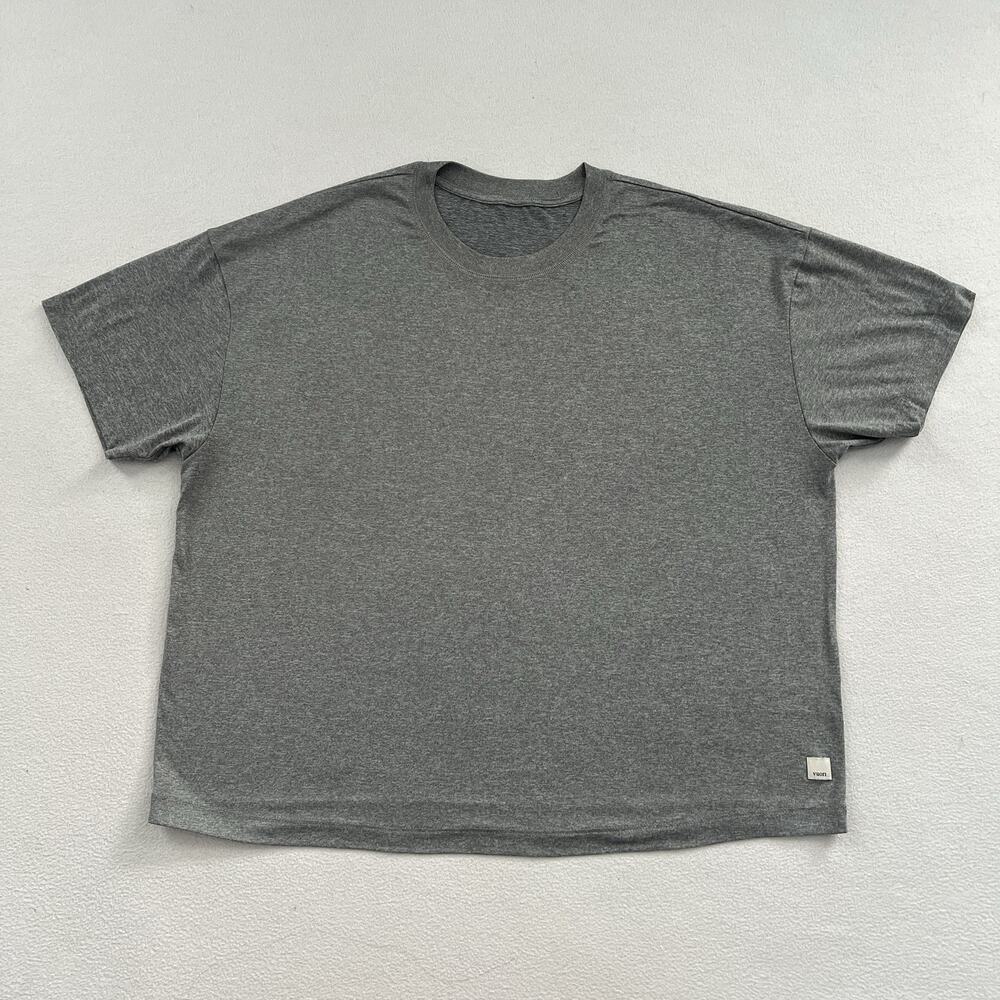 Vuori Grey Heather Energy Long Tee Strato Oversized Short Sleeve Shirt VW1321 M
